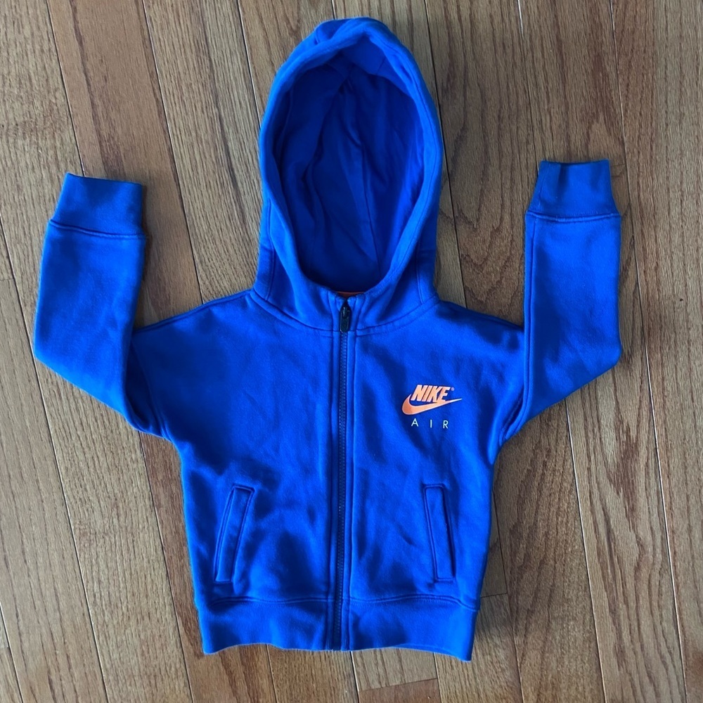 Nike size 2T Zippered blue Hoodie